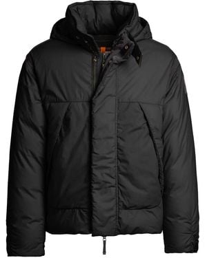 Parajumpers フーデッド キルティングジャケット - ブラック