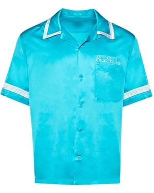 BLUE SKY INN Camisa con acabado satinado - Azul