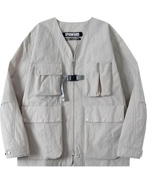 Spoonyard V-Neck 3D Jacket - Grey