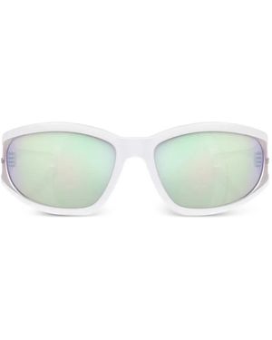DIESEL Geometric-Frame Sunglasses - Green