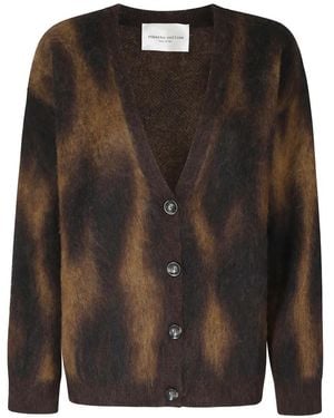 Roberto Collina Cárdigan Con Animal Print En Jacquard - Negro