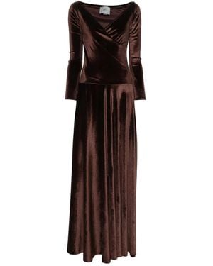 Atu Body Couture Velvet Gown - Brown