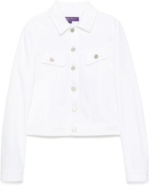 Ralph Lauren Cropped Denim Jacket - White