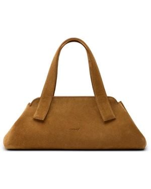 Marsèll Linea Basalt Suede Shoulder Bag - Brown