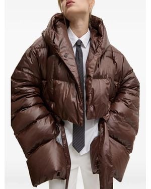 MMC Studio Gesteppte Kama Cropped-Jacke - Braun