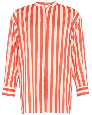Eres Striped Shirt - Red