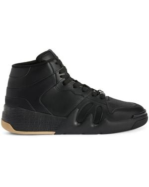 Giuseppe Zanotti Talon Perforated Hi-Top Trainers - Black