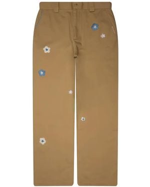 NAHMIAS Pantaloni Con Ricamo - Neutro