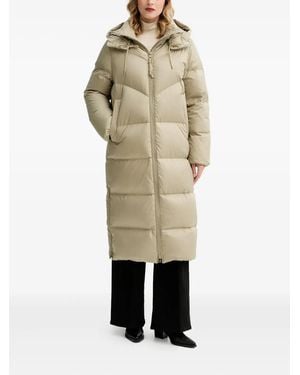 Marc O' Polo Hooded-Zipped Coat - White