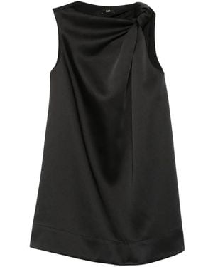 ELEH Knot-Detail Mini Dress - Black