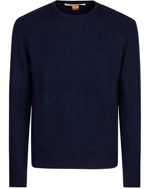 Alpha Industries Ribbed Wool Jumper - Blue