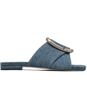 Marc Jacobs Pop J Marc Denim Sandals - Blue