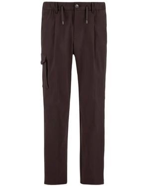Herno Drawstring Straight-Leg Trousers - Brown