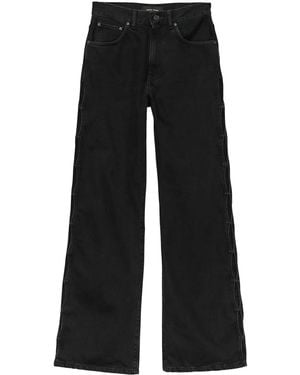 Purple Brand High-Waisted Wide-Leg Jeans - Black