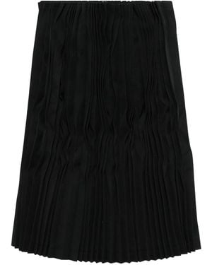 Comme des Garçons Pleated Midi Skirt - Black
