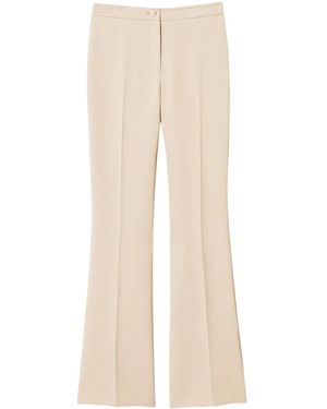 Twinset Crêpe Flared Trousers - Natural