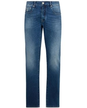 Moorer Five-Pocket Jeans - Blue