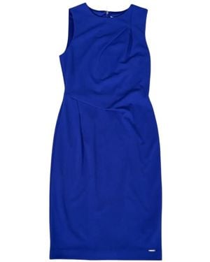 Calvin Klein Draped Mini Dress - Blue