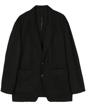 Forme D'expression Single-Breasted Blazer - Black