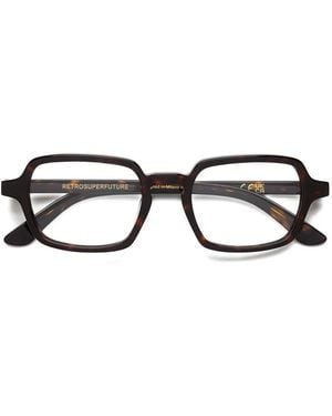 Retrosuperfuture Eckige Brille - Braun