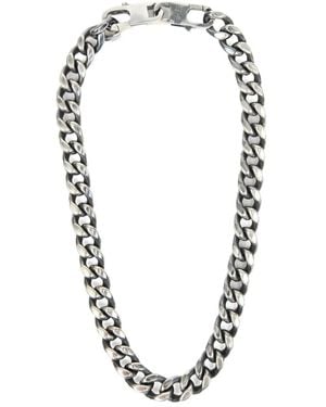 MM6 by Maison Martin Margiela Curb Chain Necklace - Metallic