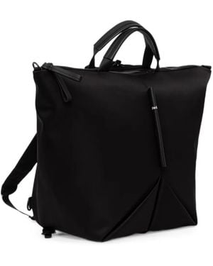 Côte&Ciel Mochila Tamu A Paneles Con Asa Superior - Negro