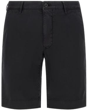 Incotex Cotton Bermuda Shorts - Black