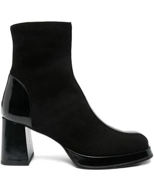 Chie Mihara Botas Con Tacón Grueso De 70 Mm - Negro