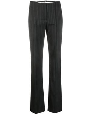 Patrizia Pepe Pinstriped Trousers - Grey