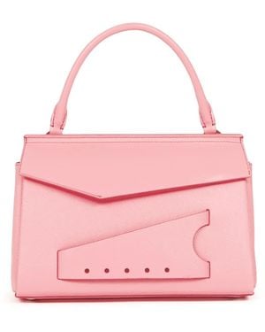 Maison Margiela Snatched Leather Tote Bag - Pink