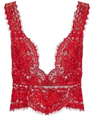 DSquared² Sophie Lace Blouse - Red