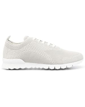 Kiton Mesh-Design Running Shoes - White