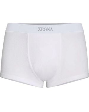 ZEGNA Bóxer liso - Blanco