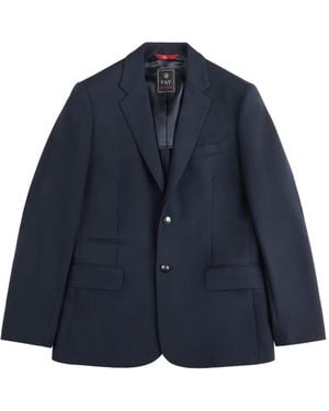 Fay Two-Button Blazer Jacket - Blue