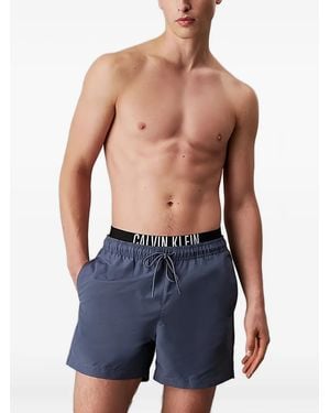 Calvin Klein Badeshorts Mit Logo - Blau