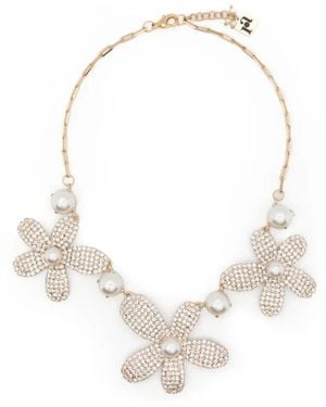 Rosantica Crystal-Embellished Necklace - White