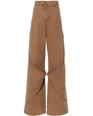The Attico Long Pants - Brown