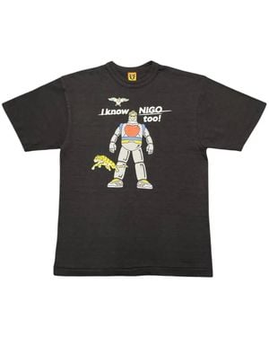 Human Made X I Know Nigo Too Graphic-Print T-Shirt - Black