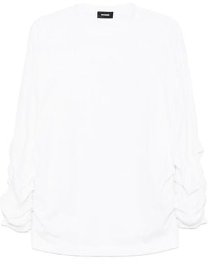 we11done Logo-Embroidered T-Shirt - White