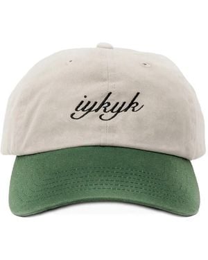 D1 Milano Embroidered Cotton-Twill Cap - Green