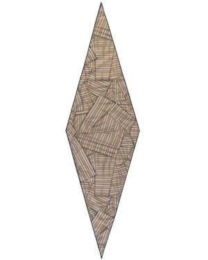 ZEGNA Striped Diamond-Shaped Scarf - Natural