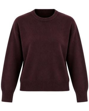 SOLOTRE Ribbed-Trim Jumper - Purple
