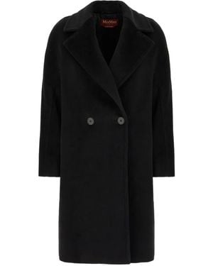 Max Mara Tokio Double-breasted Coat - Black