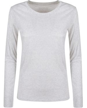 Majestic Filatures Haut À Manches Longues - Gris