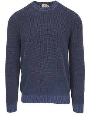 Faherty Pullover Mit Rundem Ausschnitt - Blau