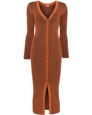 STAUD Shoko Dress - Brown