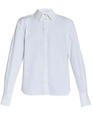 Erdem Embroidered-Collar Shirt - White