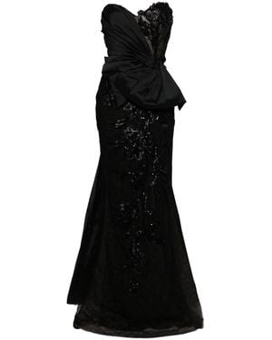 Saiid Kobeisy Sequin-Embellished Tulle Gown - Black