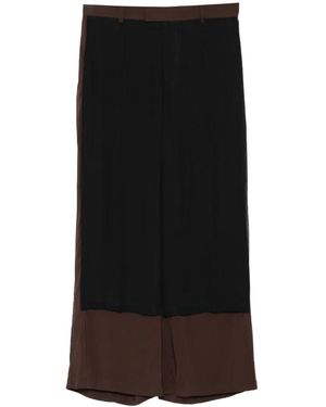 Undercover Pantalon À Empiècements Superposés - Black
