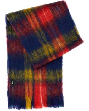 Irie Plaid-Pattern Scarf - Red